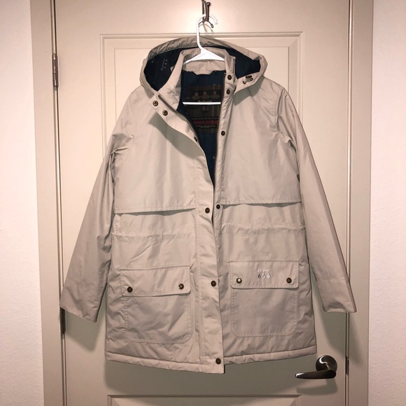 barbour hooded coat womens
